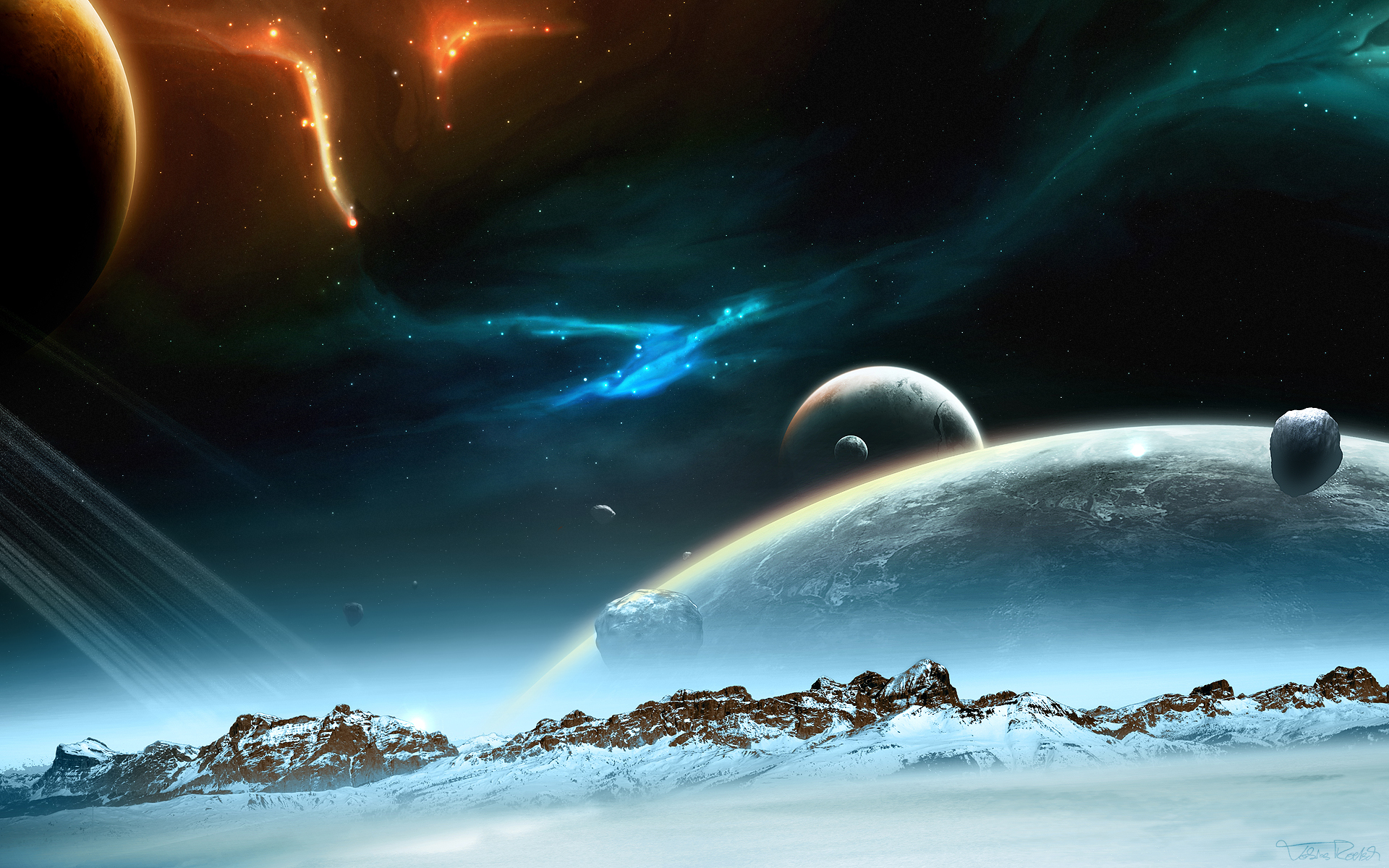 Deep space — quantum and cosmos
